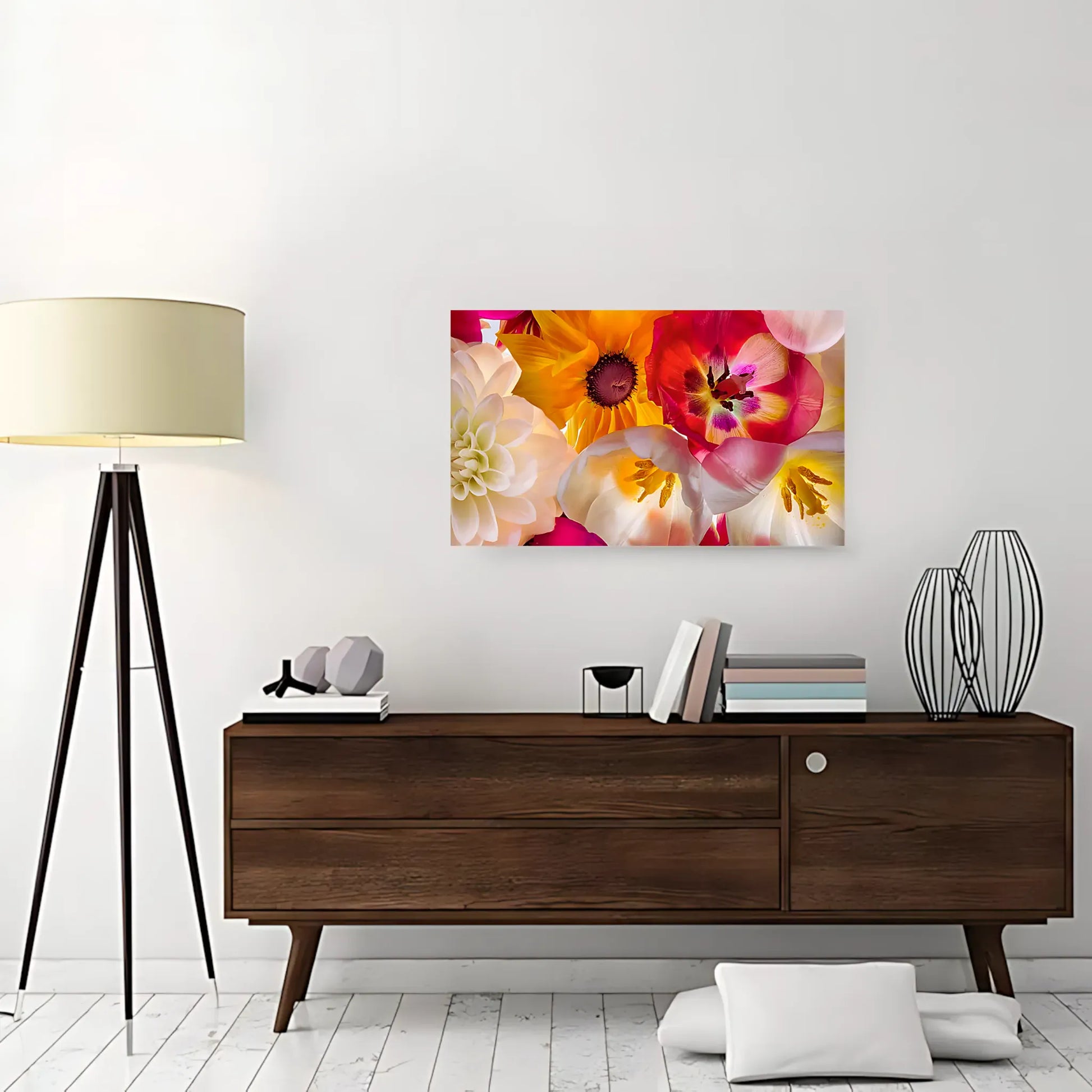 Elegant Floral Canvas Art Home Decor
