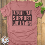 Heather Mauve / S Emotional Support Plant T-Shirt T-Shirt