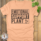 Heather Peach / S Emotional Support Plant T-Shirt T-Shirt