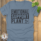 Steel Blue / S Emotional Support Plant T-Shirt T-Shirt