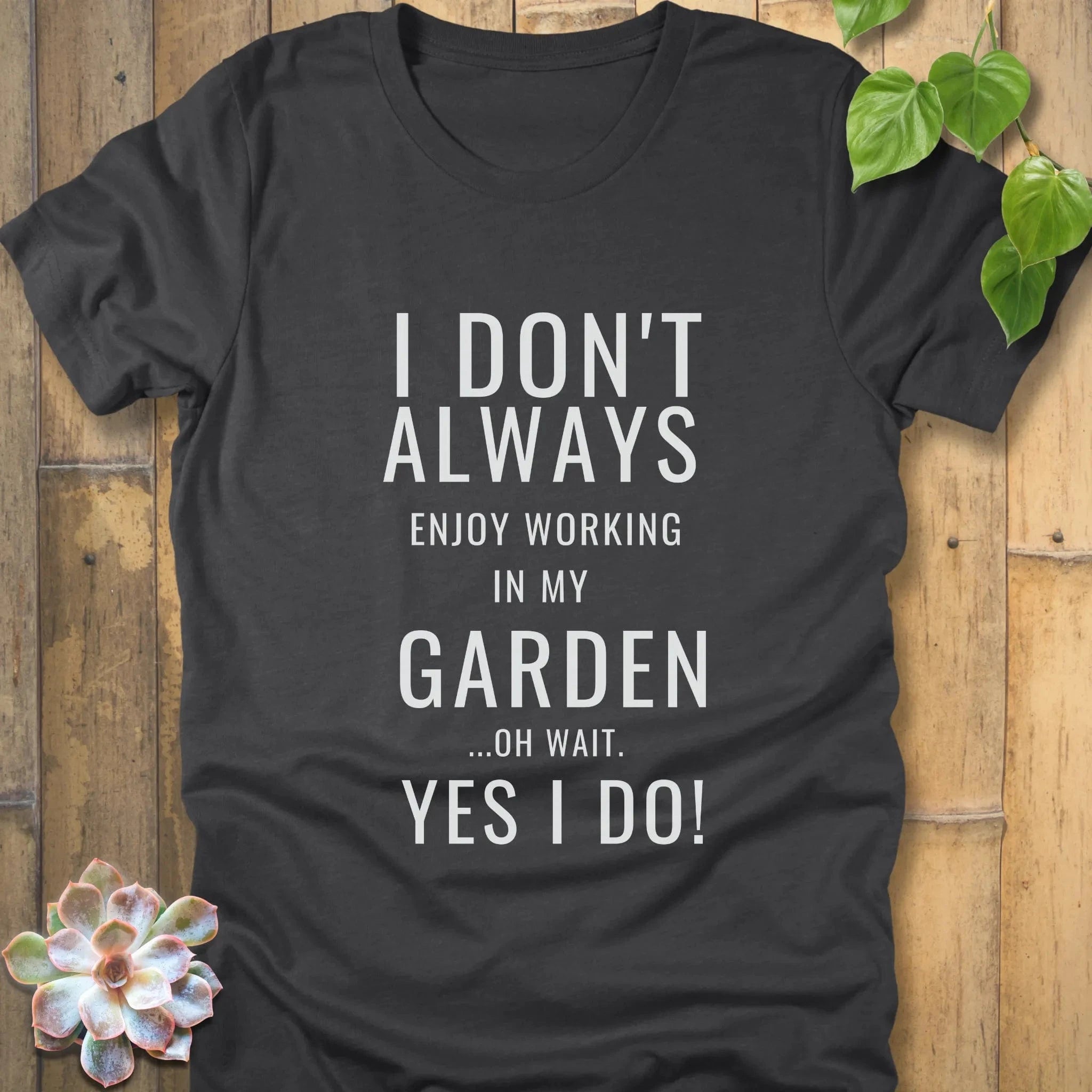 Dark Grey Heather / S Enjoy My Garden T-Shirt T-Shirt