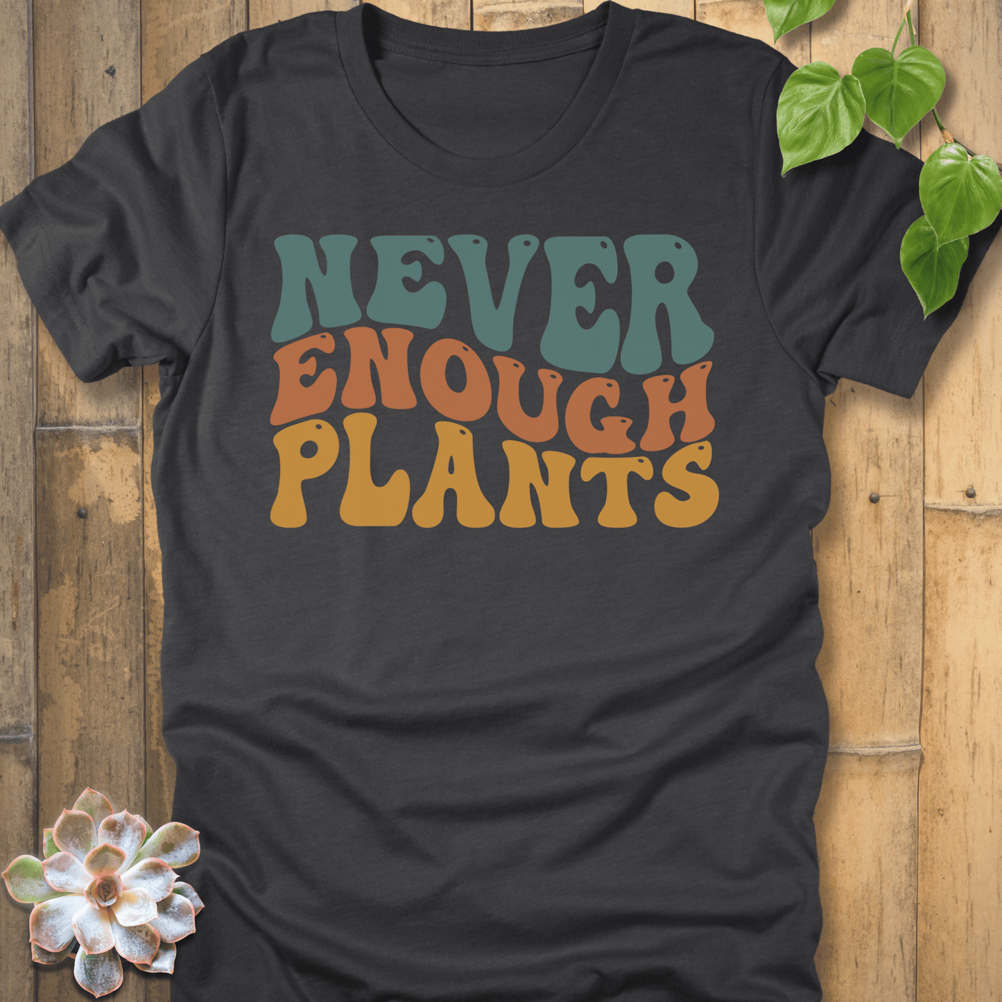 Dark Grey Heather / S Enough Plants T-Shirt T-Shirt
