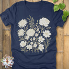 Heather Navy / S Eternal flowers T-Shirt T-Shirt