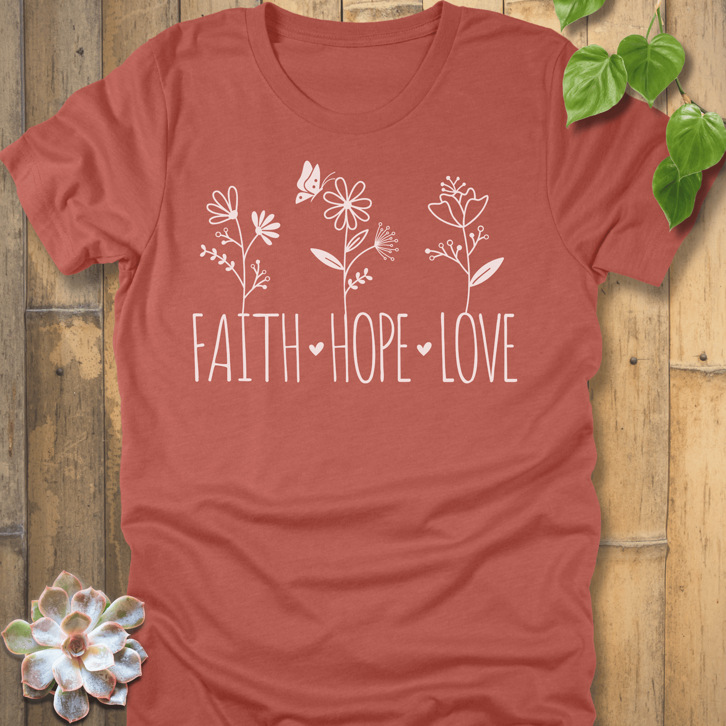 Heather Clay / S Faith, Hope, Love T-Shirt T-Shirt