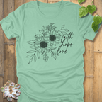 Heather Mint / S Faith, Hope, Love T-Shirt T-Shirt