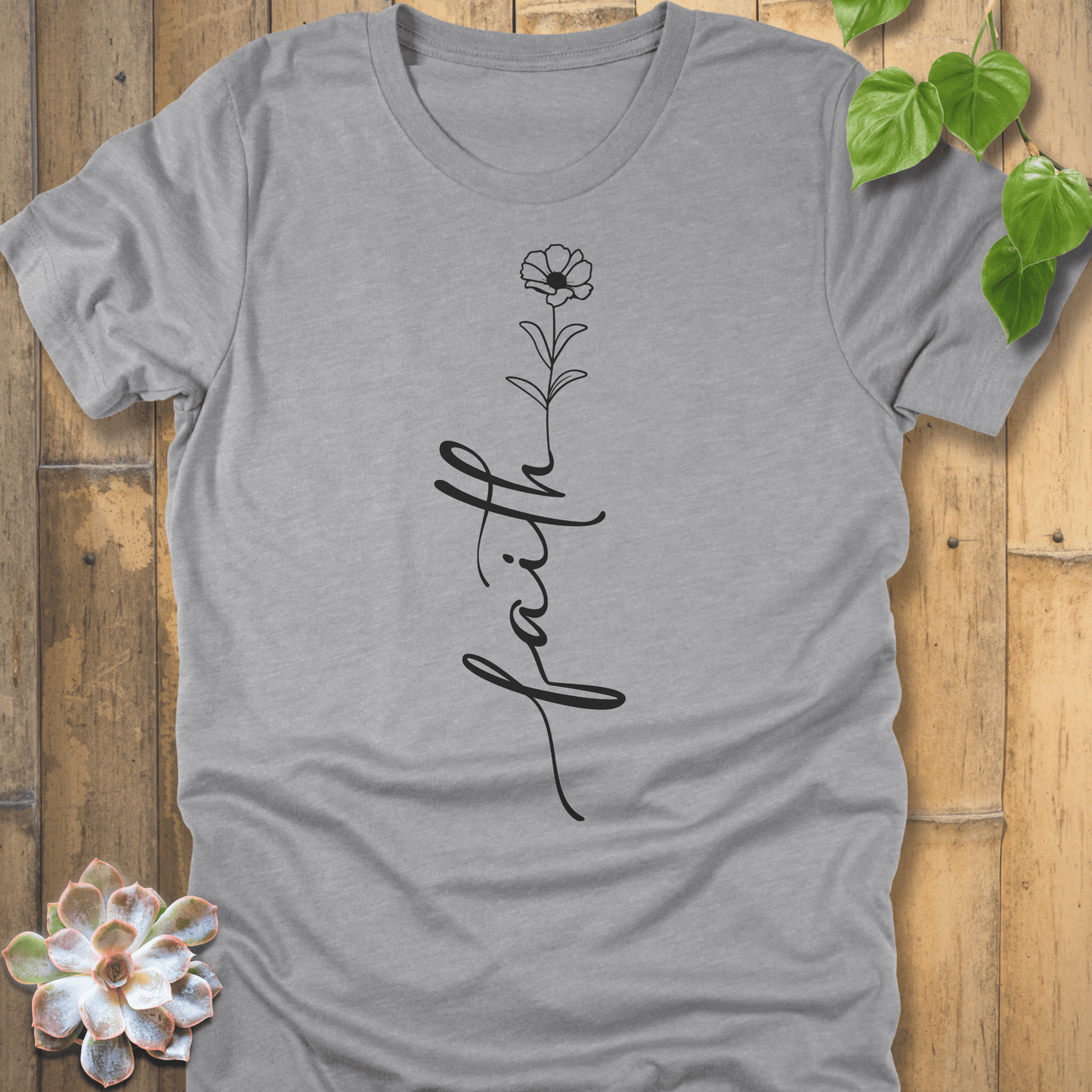 Athletic Heather / S Faith T-Shirt T-Shirt