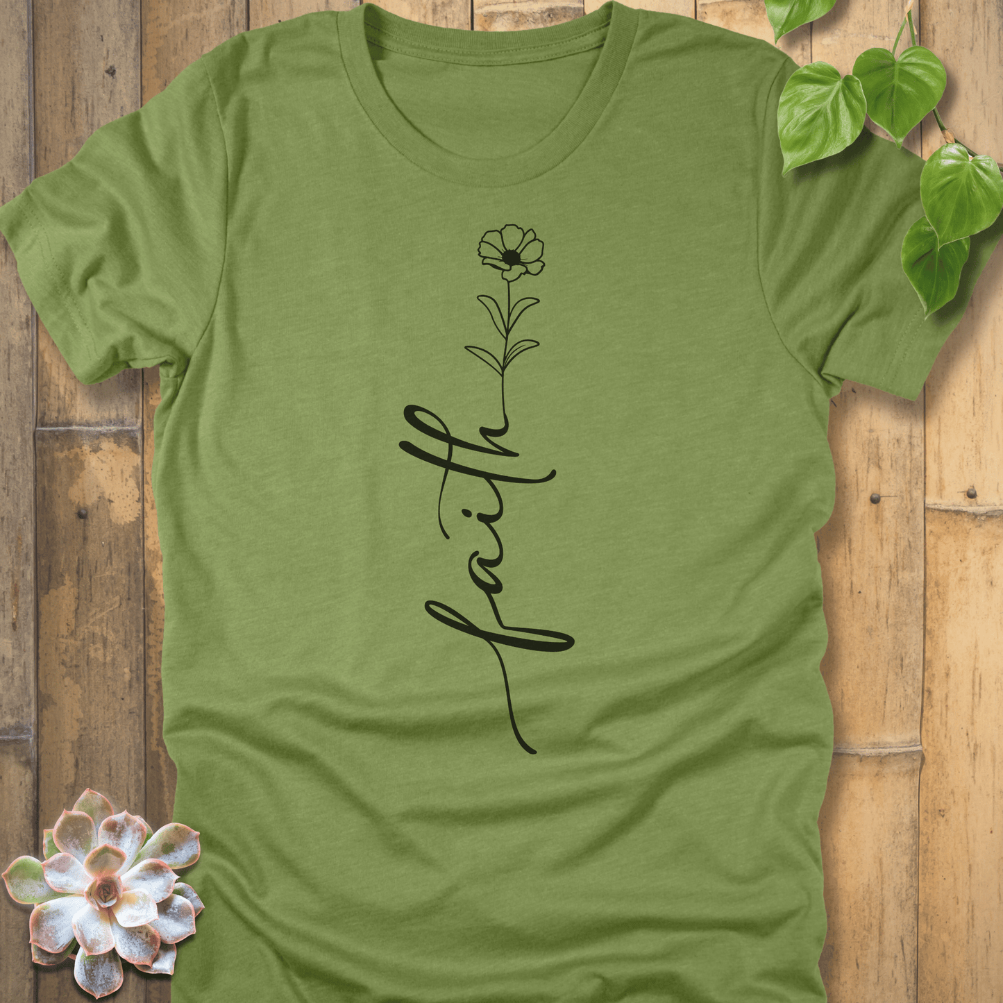 Heather Green / S Faith T-Shirt T-Shirt