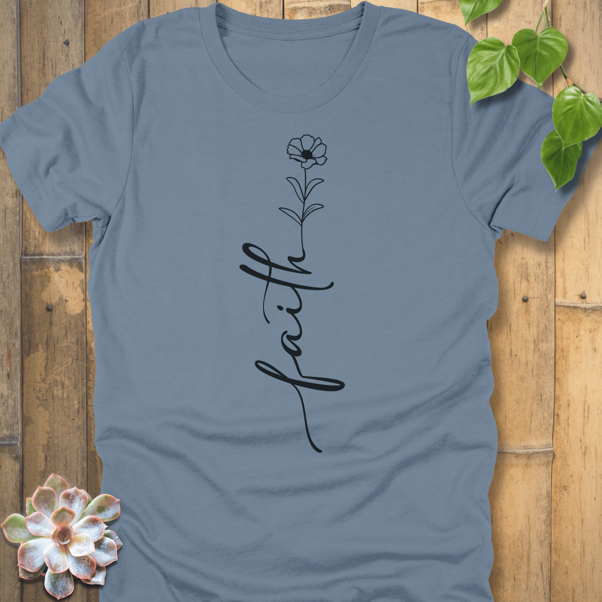 Steel Blue / S Faith T-Shirt T-Shirt