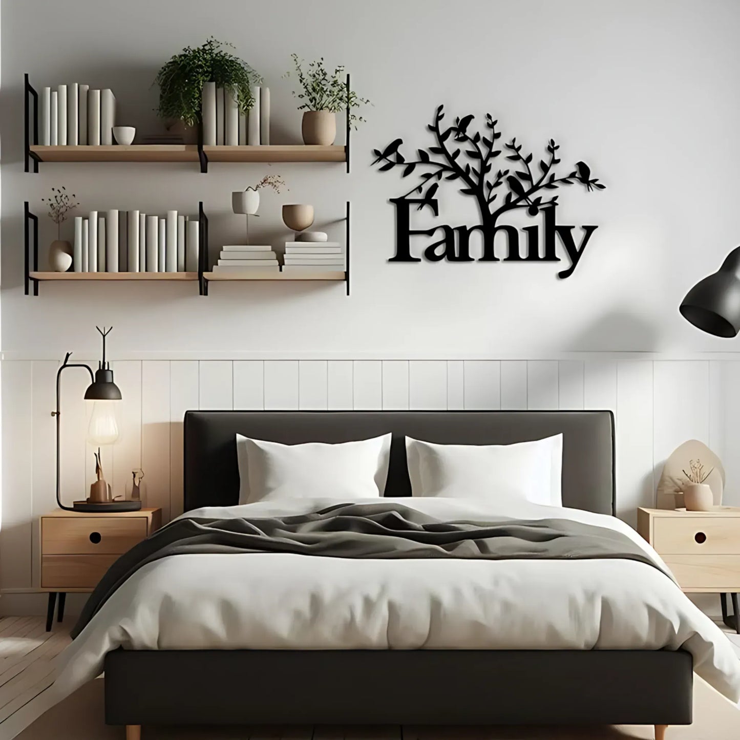 Family Tree Metal Wall Art Home Decor