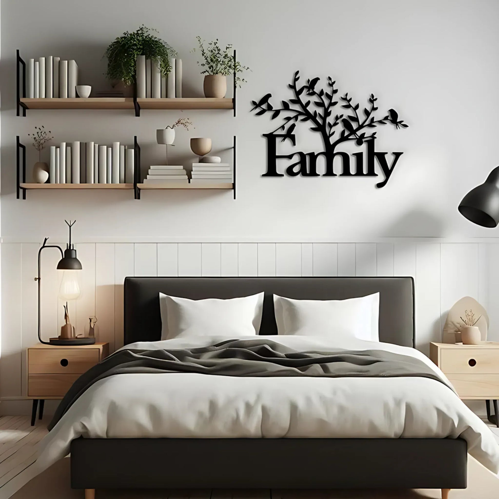 Family Tree Metal Wall Art Home Decor