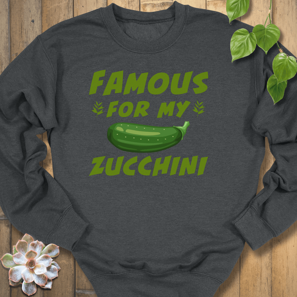 Dark Heather / S Famous Zucchini Sweatshirt Sweatshirt