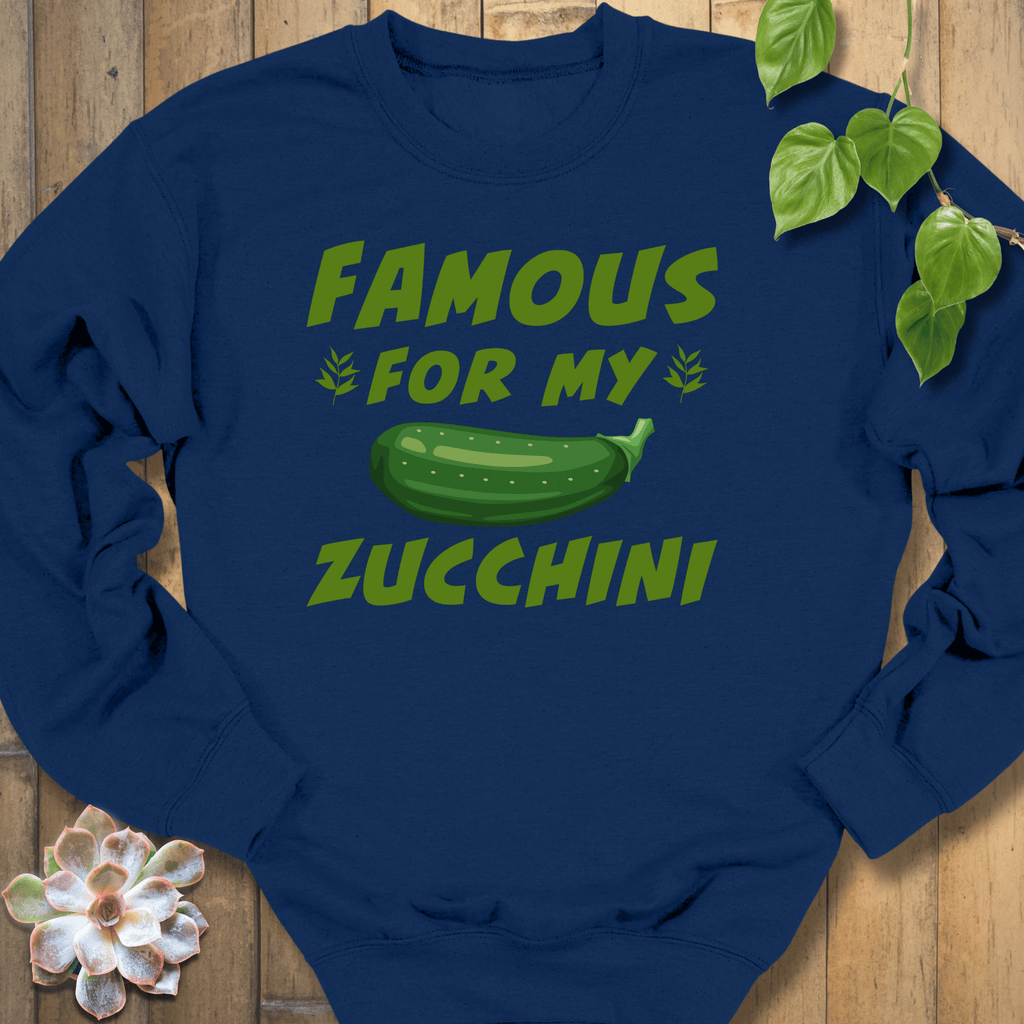 Navy / S Famous Zucchini Sweatshirt Sweatshirt