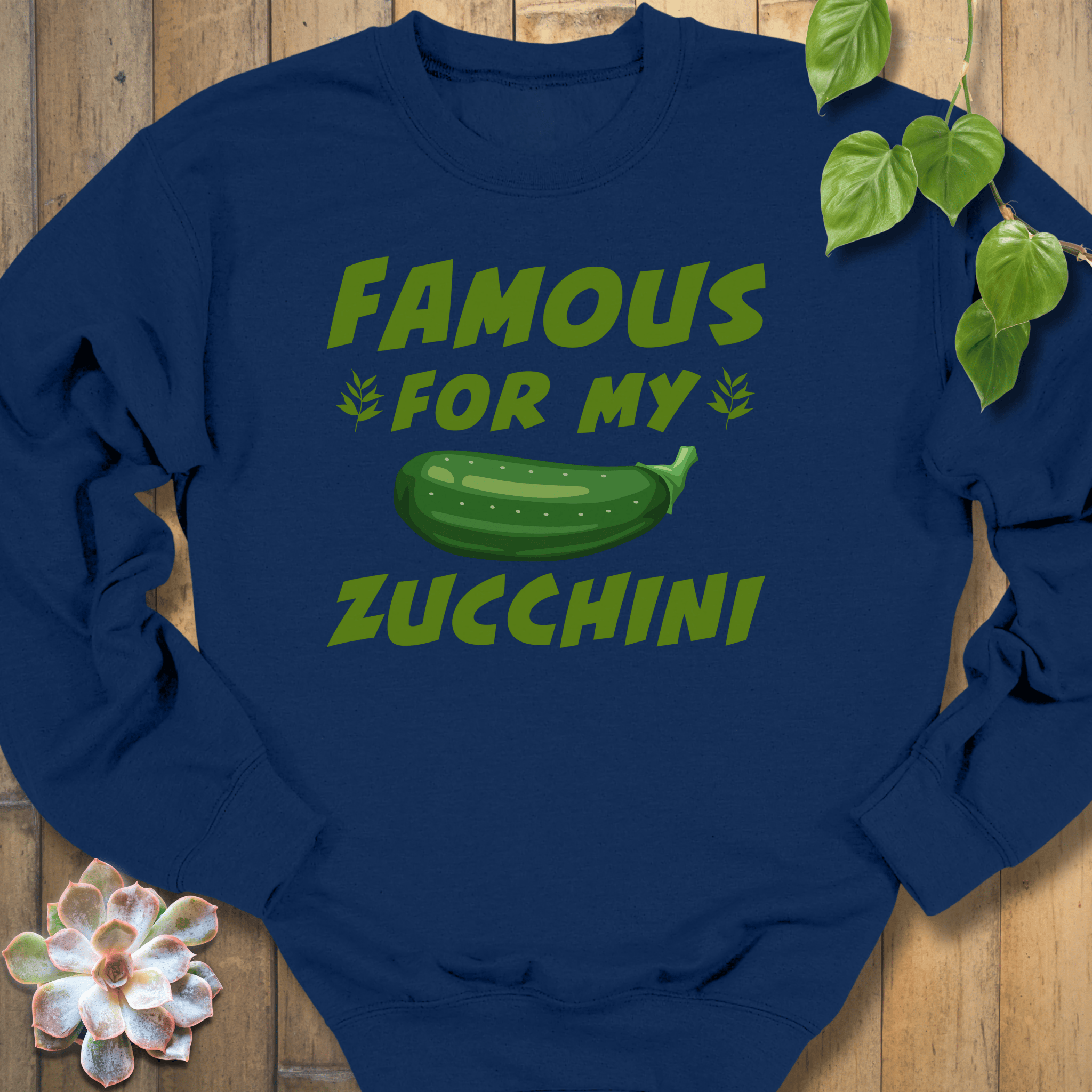 Navy / S Famous Zucchini Sweatshirt Sweatshirt