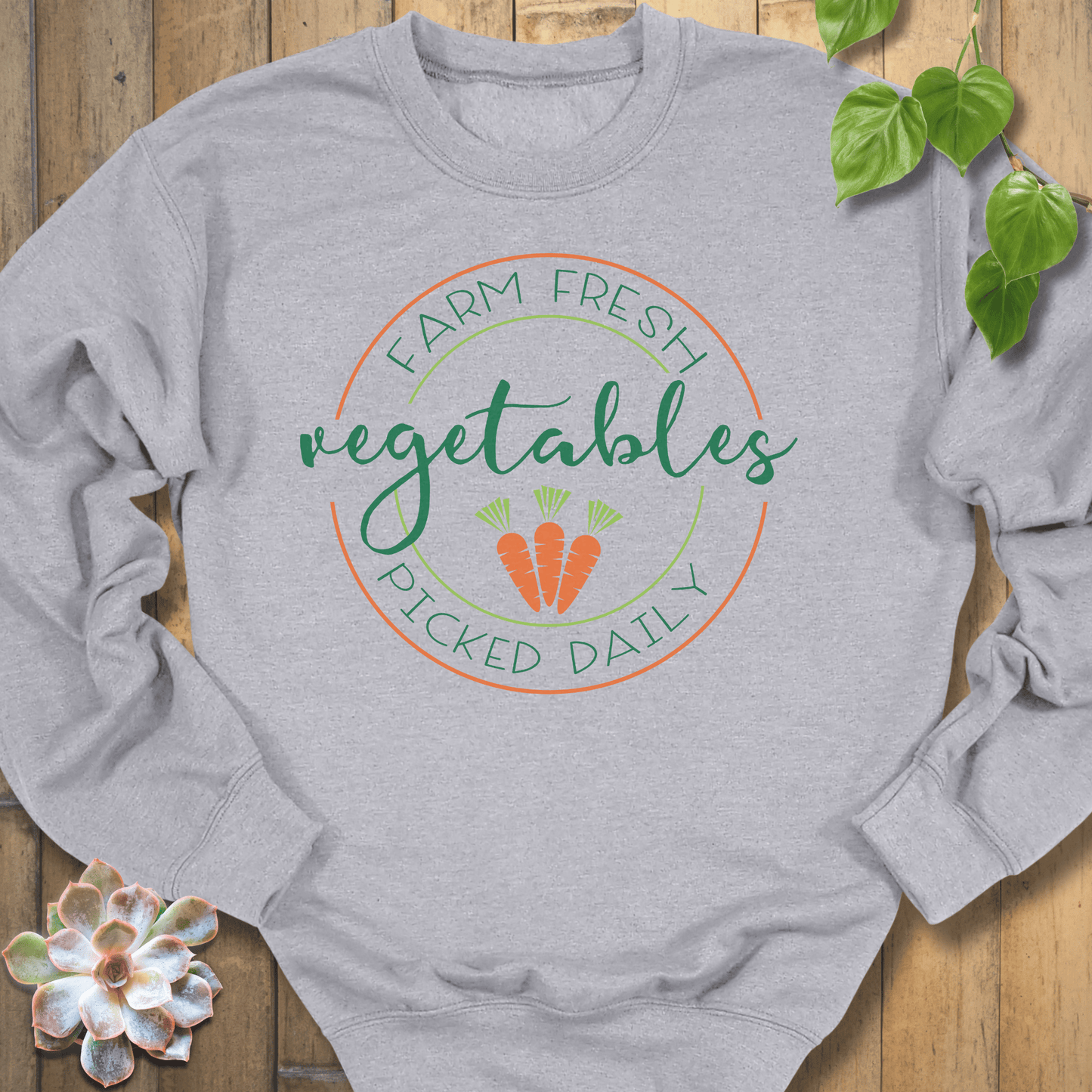 Sport Grey / S Farm Fresh Vegetables Sweatshirt Sweatshirt