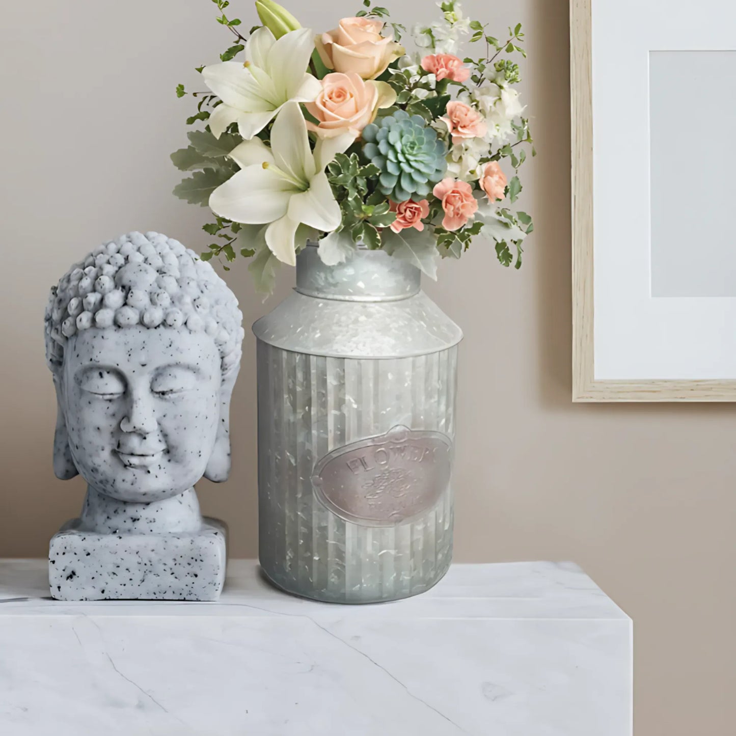 Farmhouse Flower and Plant Can Flower Vase