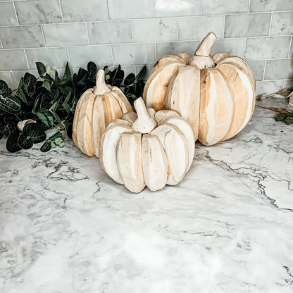 Farmhouse Pumpkin Trio Decor Set Home Decor