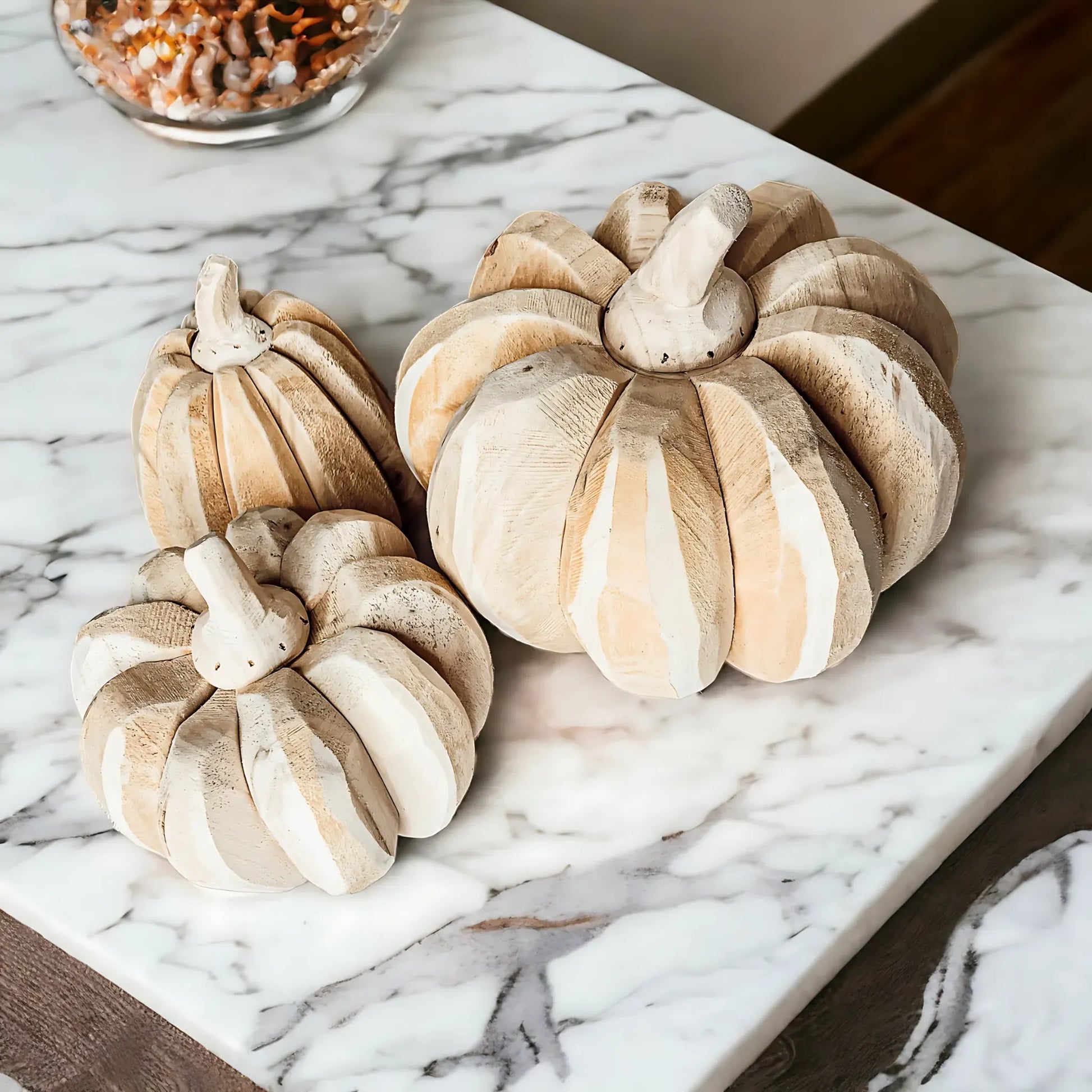 Farmhouse Pumpkin Trio Decor Set Home Decor
