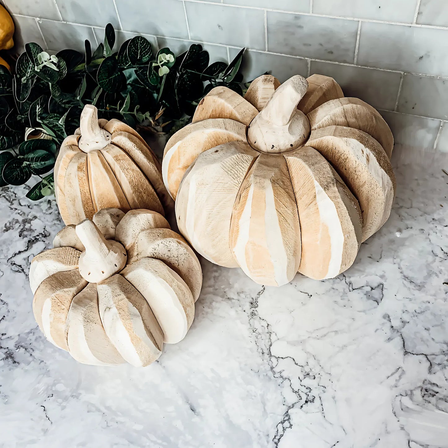 Farmhouse Pumpkin Trio Decor Set Home Decor