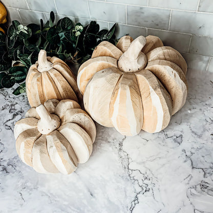 Farmhouse Pumpkin Trio Decor Set Home Decor