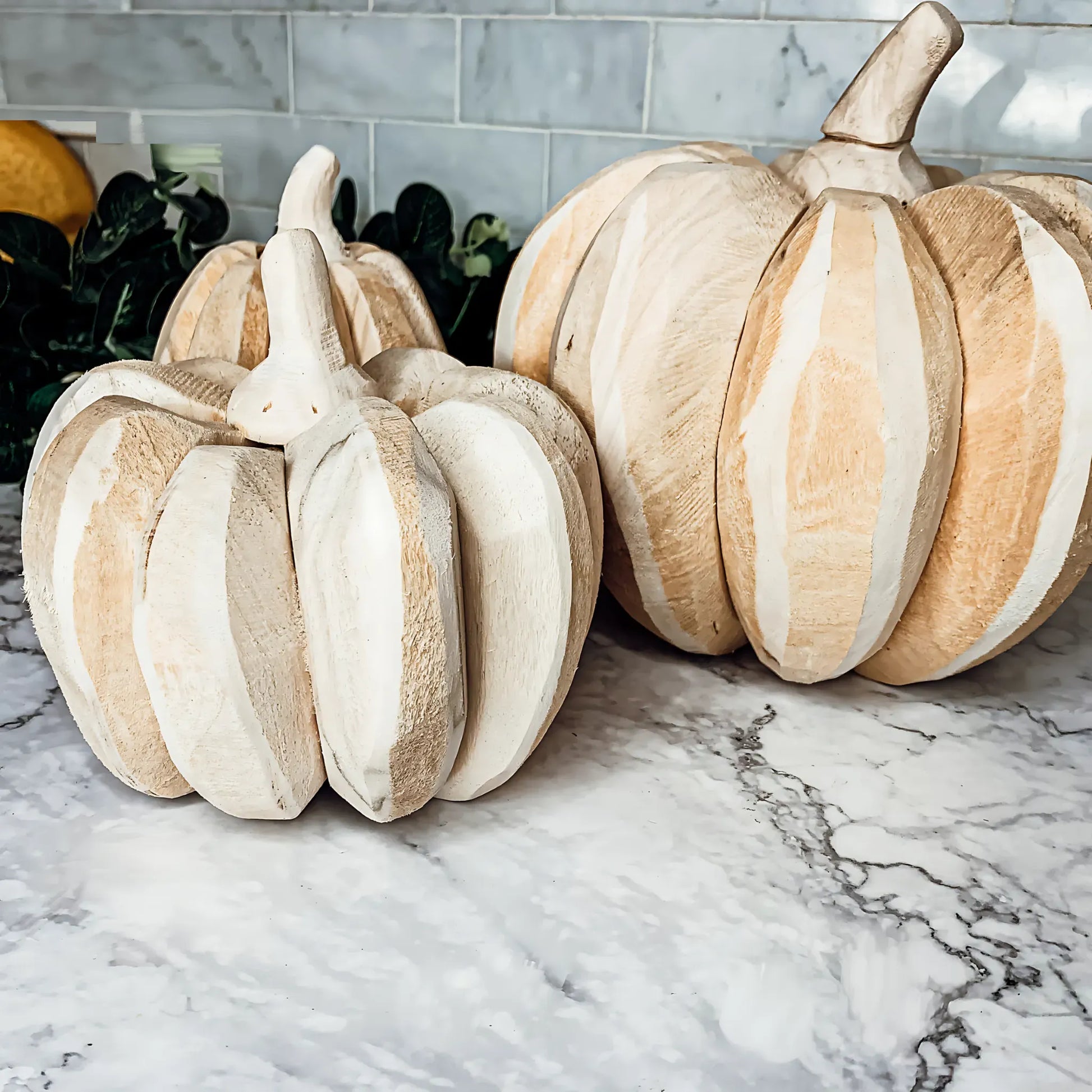 Farmhouse Pumpkin Trio Decor Set Home Decor