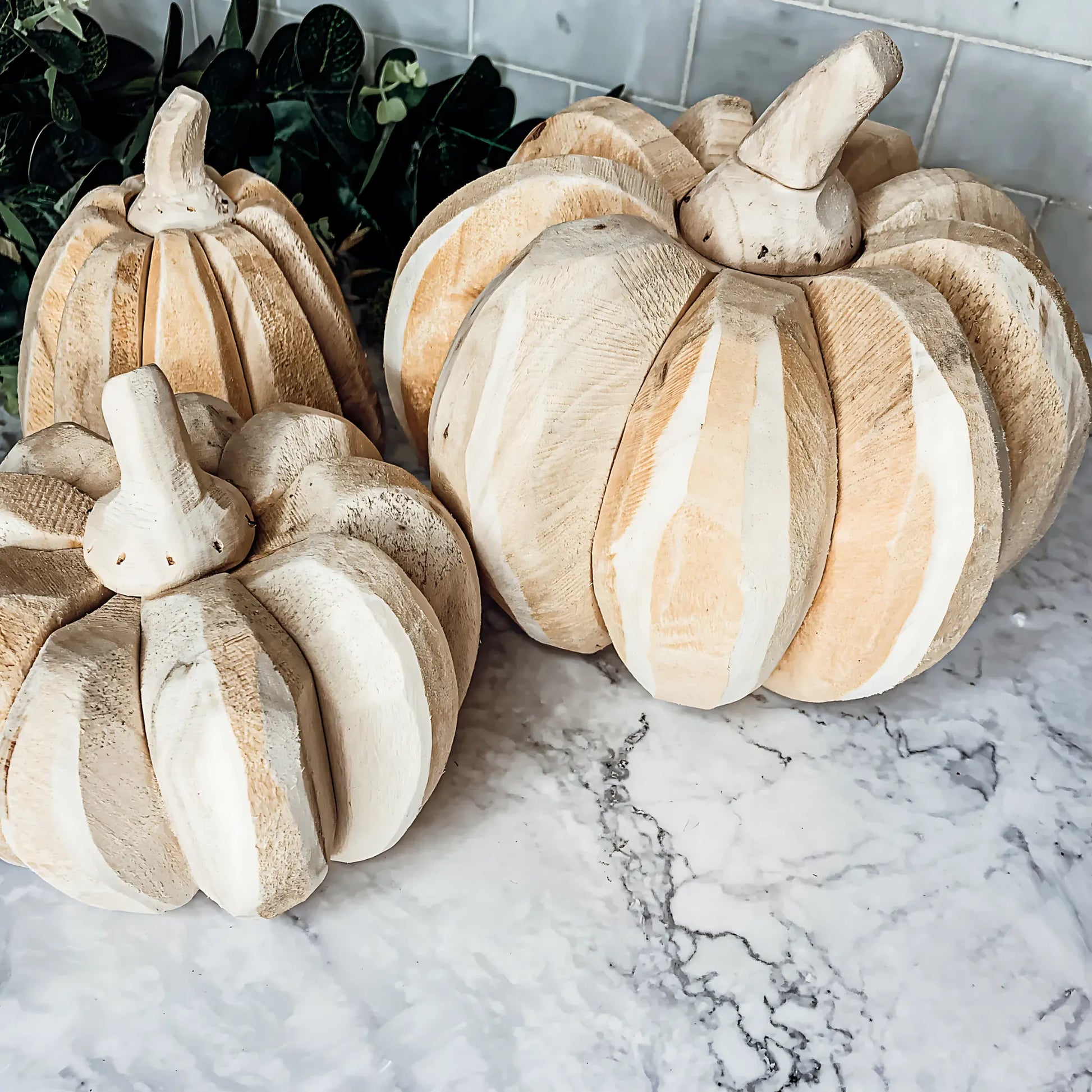 Farmhouse Pumpkin Trio Decor Set Home Decor