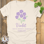 Natural / S February Violet T-shirt T-Shirt