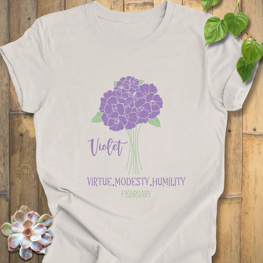 Vintage White / XS February Violet T-shirt T-Shirt