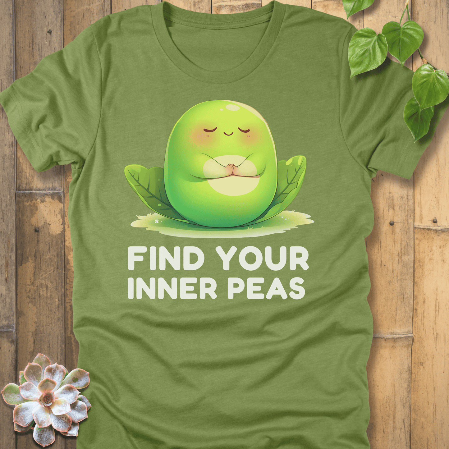 Heather Green / S Find Your Inner Peas T-shirt T-Shirt