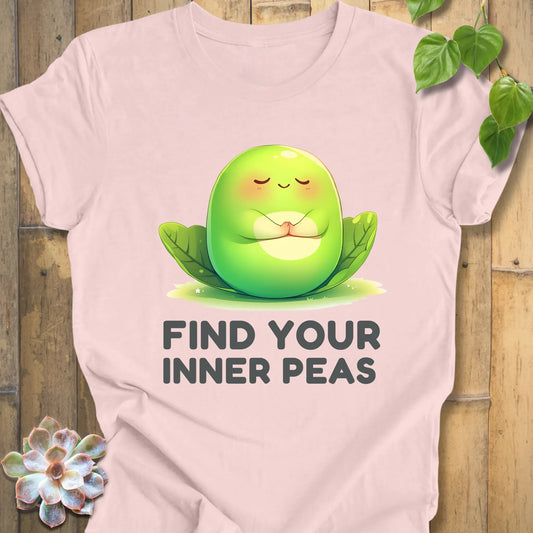 Soft Pink / XS Find Your Inner Peas T-shirt T-Shirt