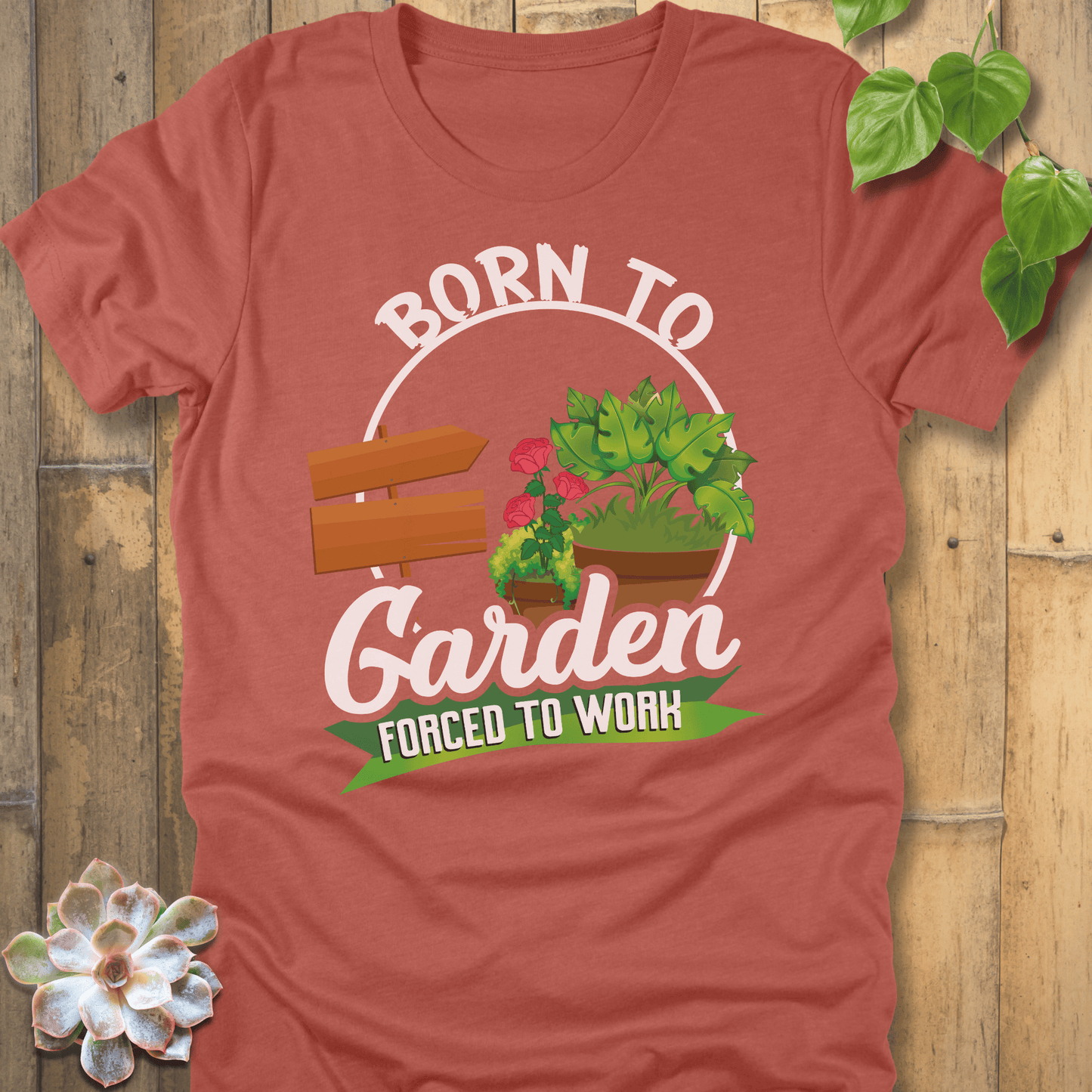 Heather Clay / S Forced To Work T-shirt T-Shirt