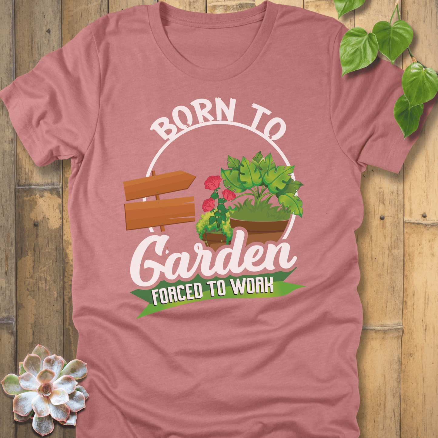 Heather Mauve / S Forced To Work T-shirt T-Shirt