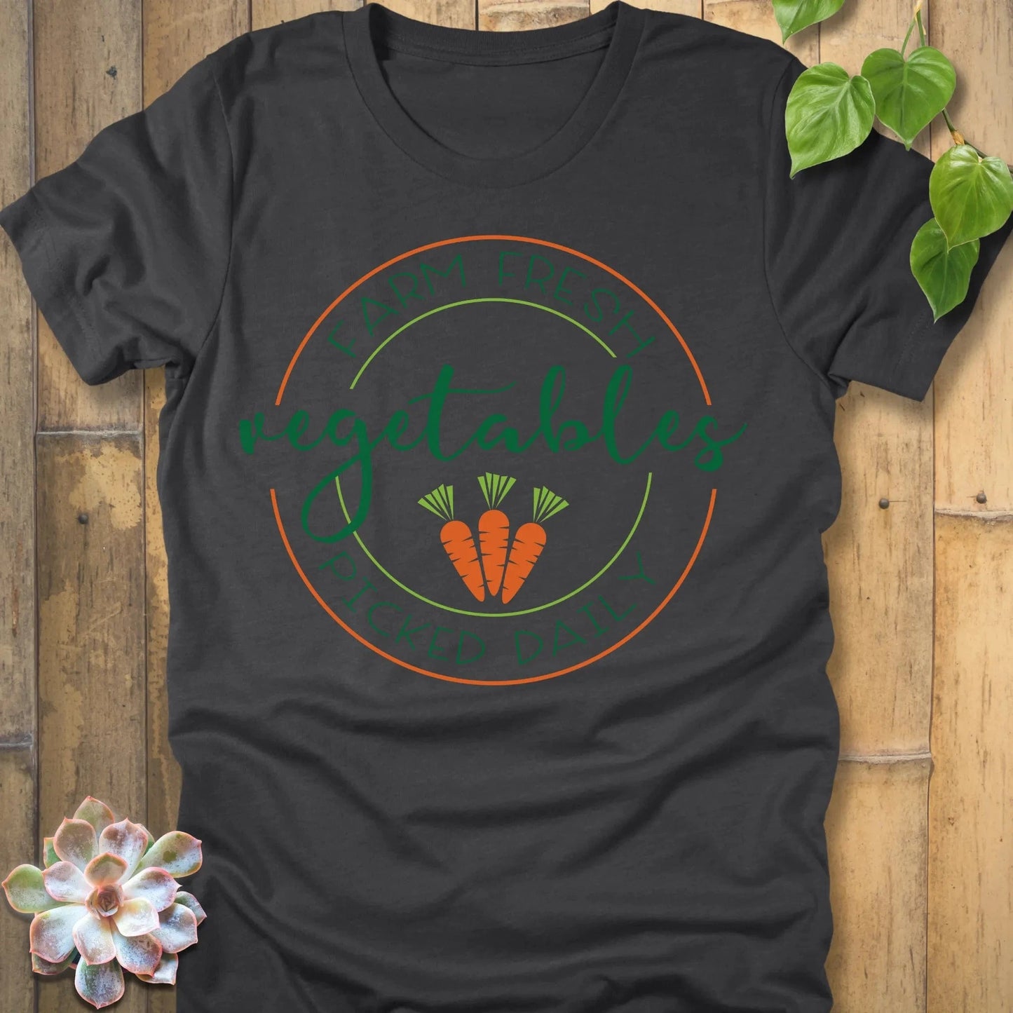 Dark Grey Heather / S Fresh Vegetables T-Shirt T-Shirt