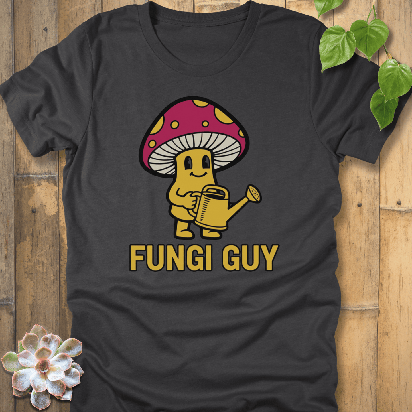 Dark Grey Heather / S Fungi Guy T-shirt T-Shirt