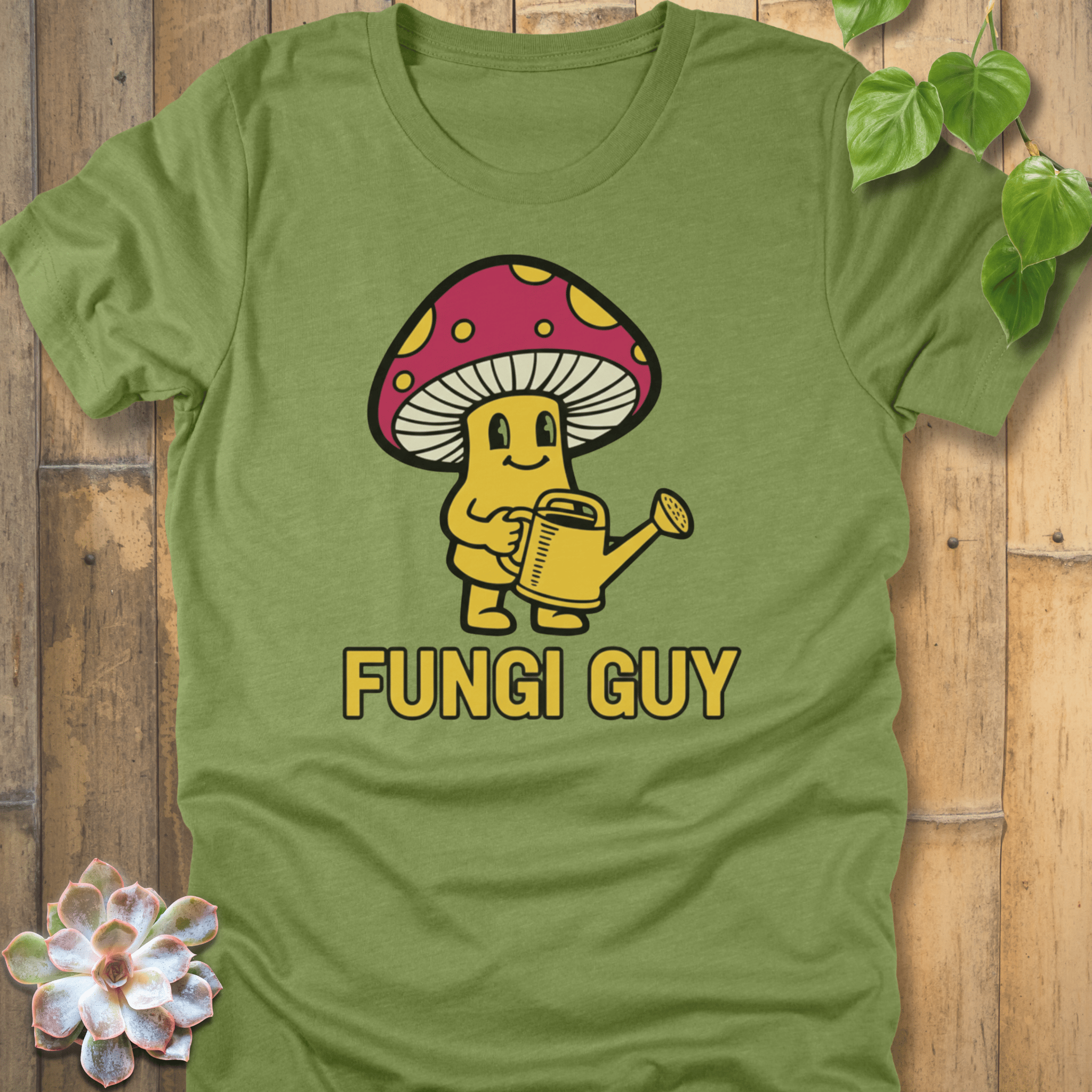 Heather Green / M Fungi Guy T-shirt T-Shirt
