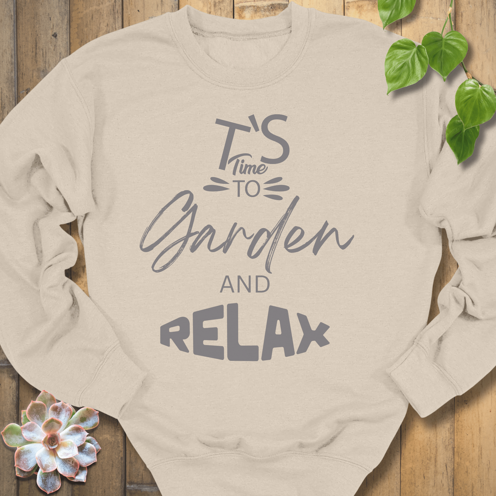 Sand / S Garden And Relax Sweatshirt Sweatshirt
