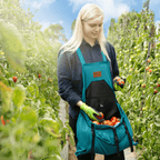 Coriander Garden Apron, Gardening Apron with Pockets - Canvas & Adjustable, Great Gift for Gardeners Garden Apron