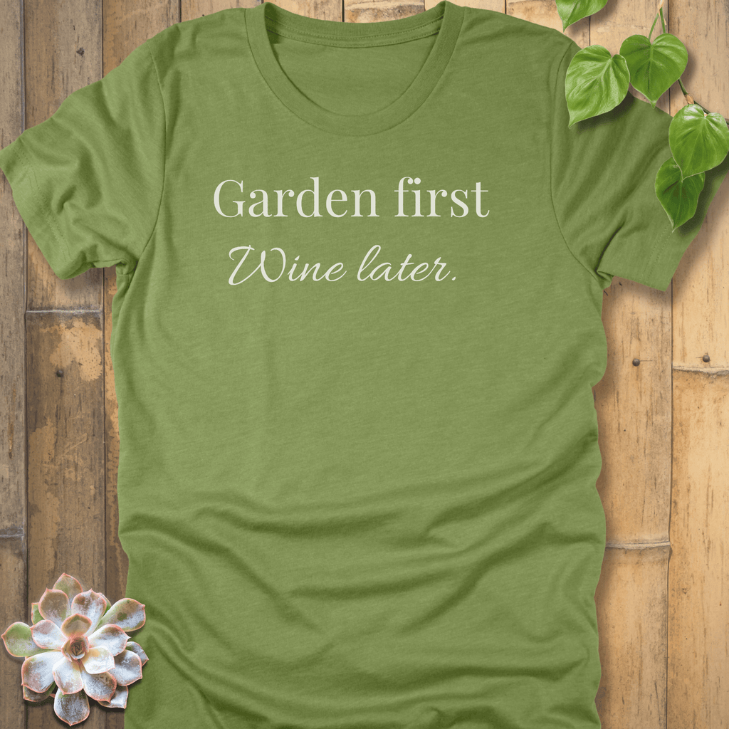 Heather Green / S Garden first T-Shirt T-Shirt