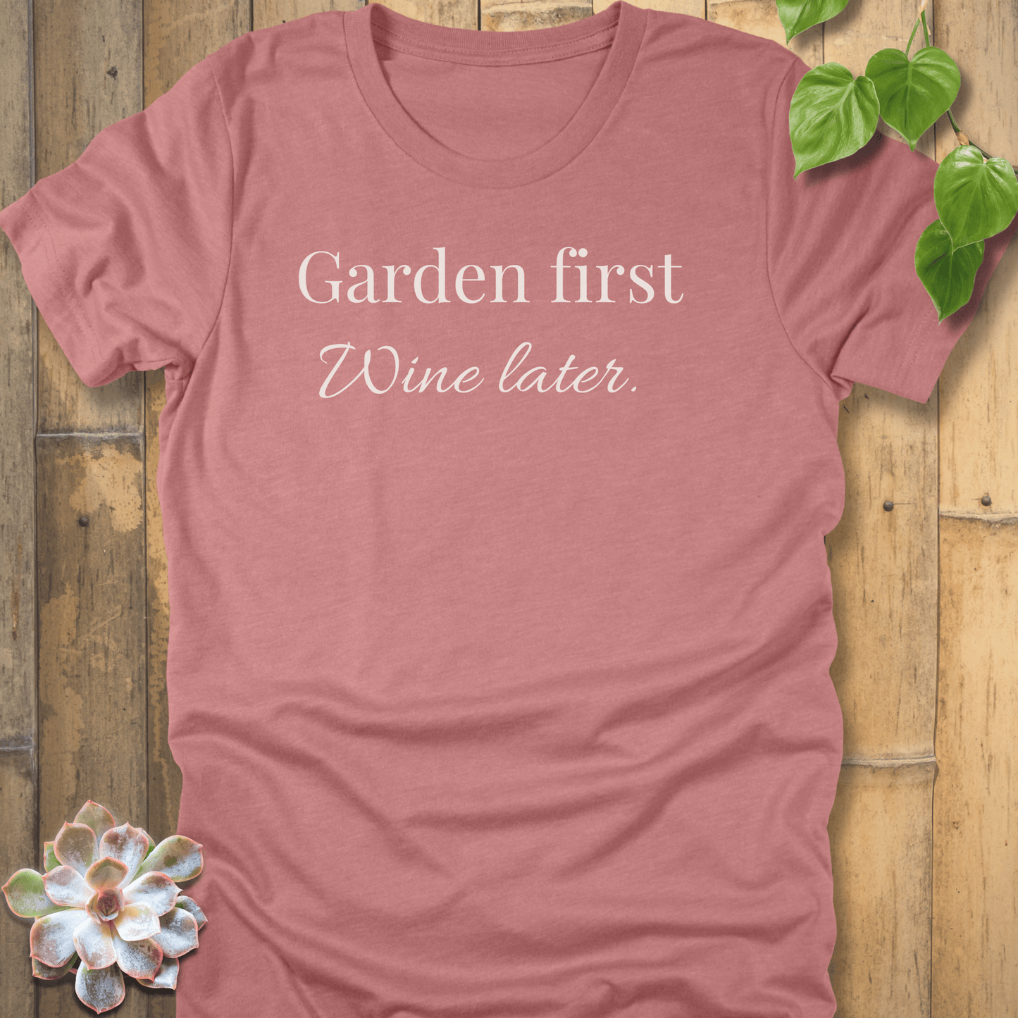 Heather Mauve / S Garden first T-Shirt T-Shirt