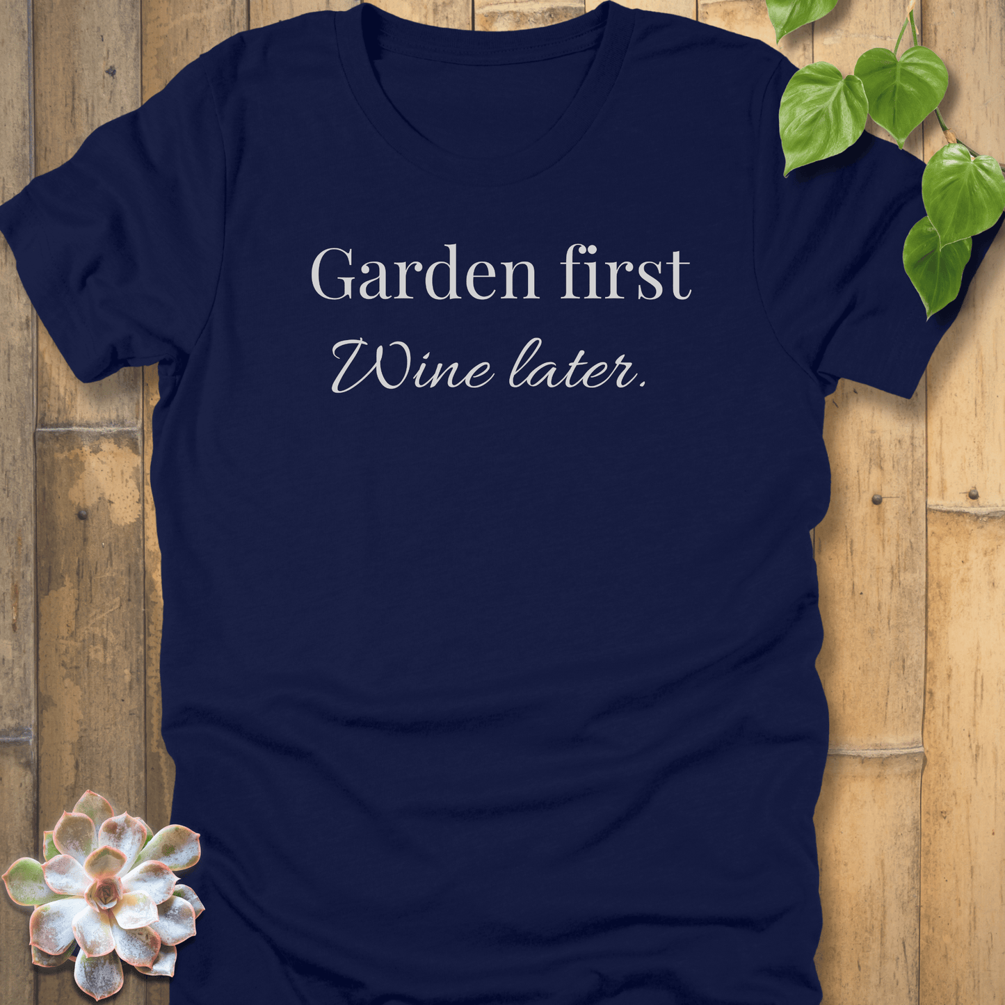 Navy / S Garden first T-Shirt T-Shirt