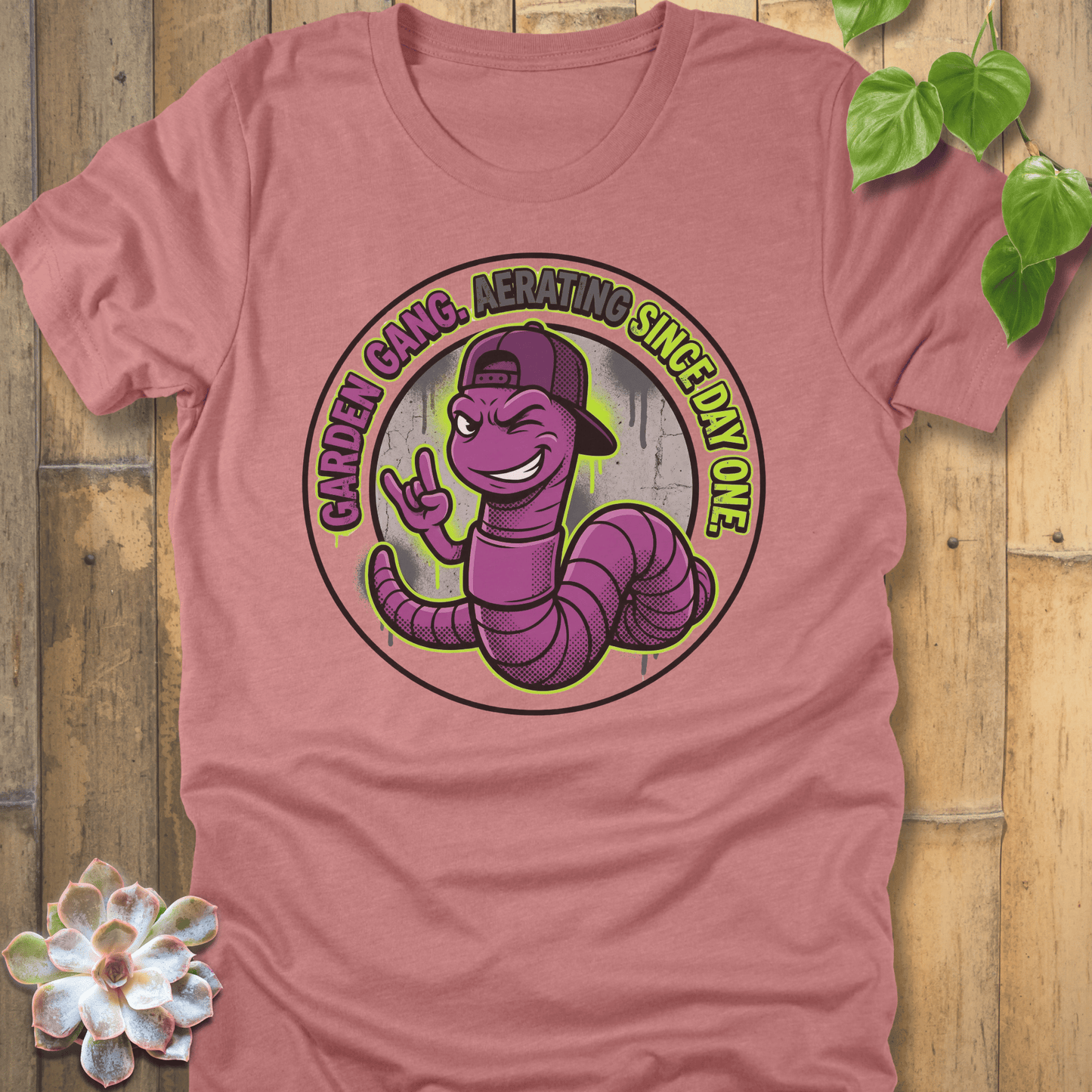Heather Mauve / S Garden Gang T-shirt T-Shirt