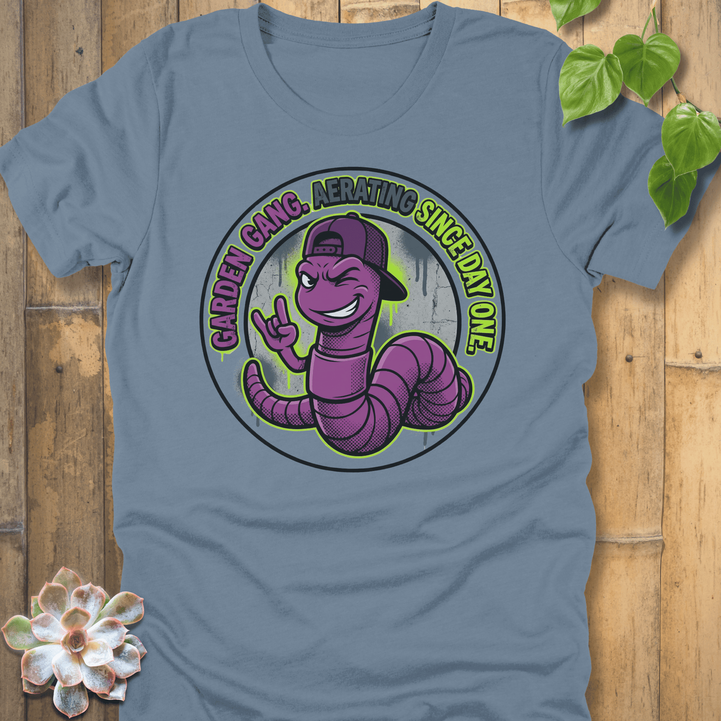 Steel Blue / S Garden Gang T-shirt T-Shirt