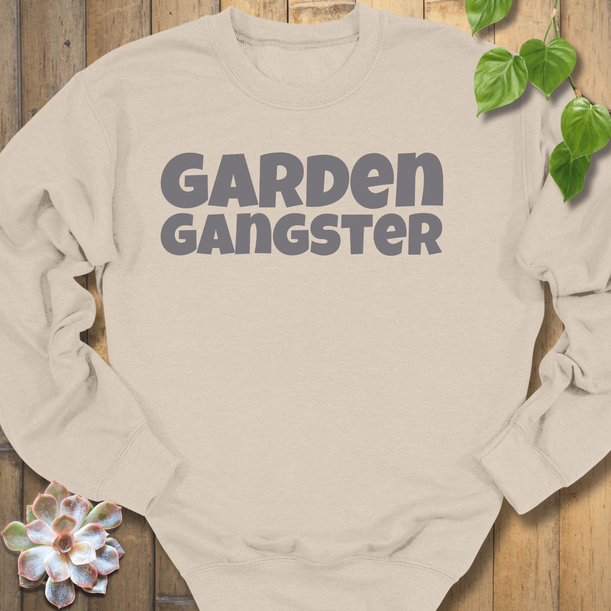 Sand / S Garden Gangster Sweatshirt Sweatshirt