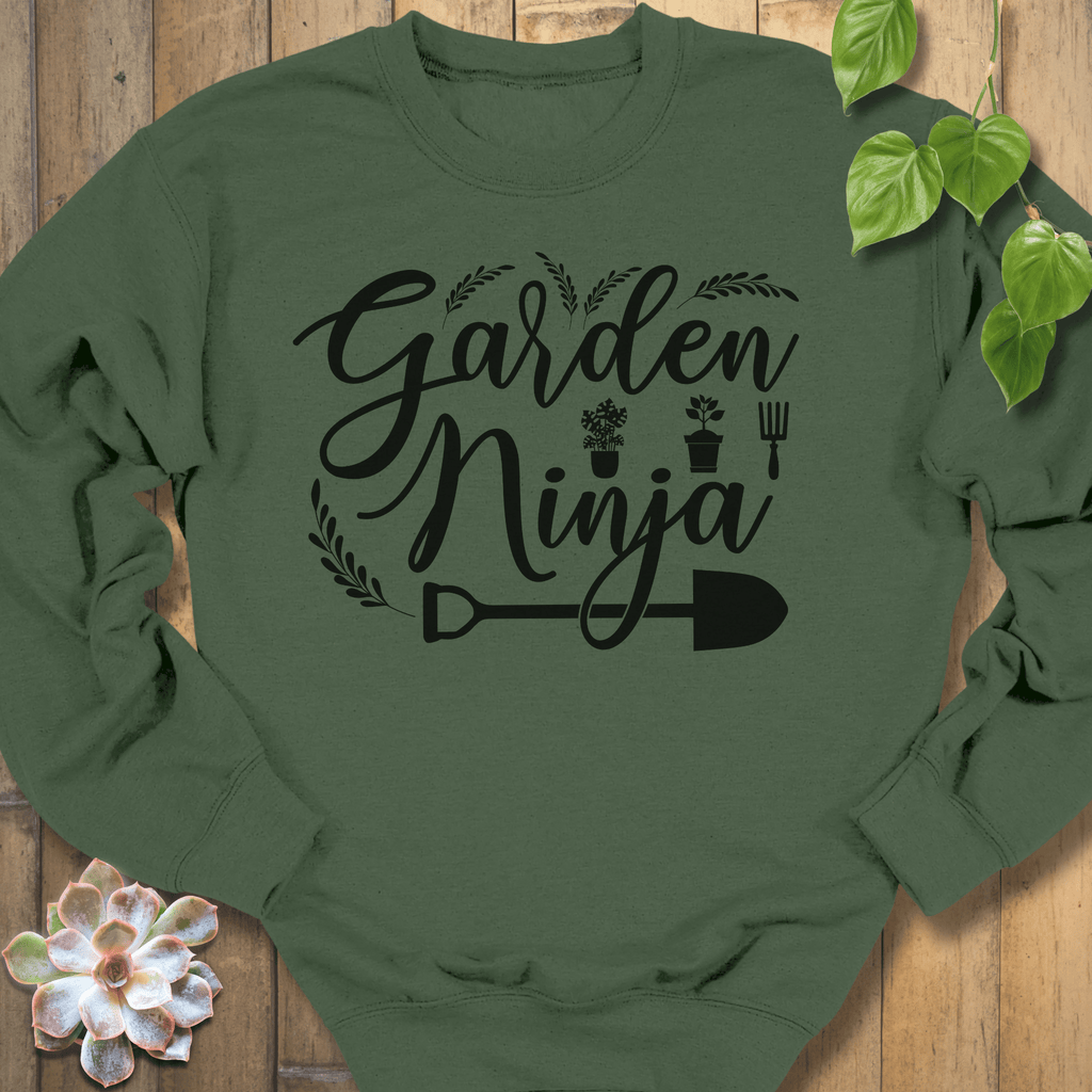 Military Green / S Garden Ninja Sweatshirt Sweatshirt