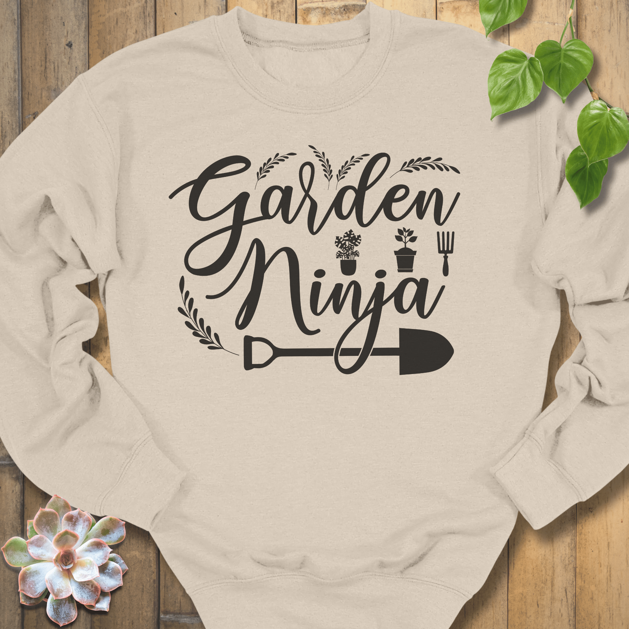 Sand / S Garden Ninja Sweatshirt Sweatshirt