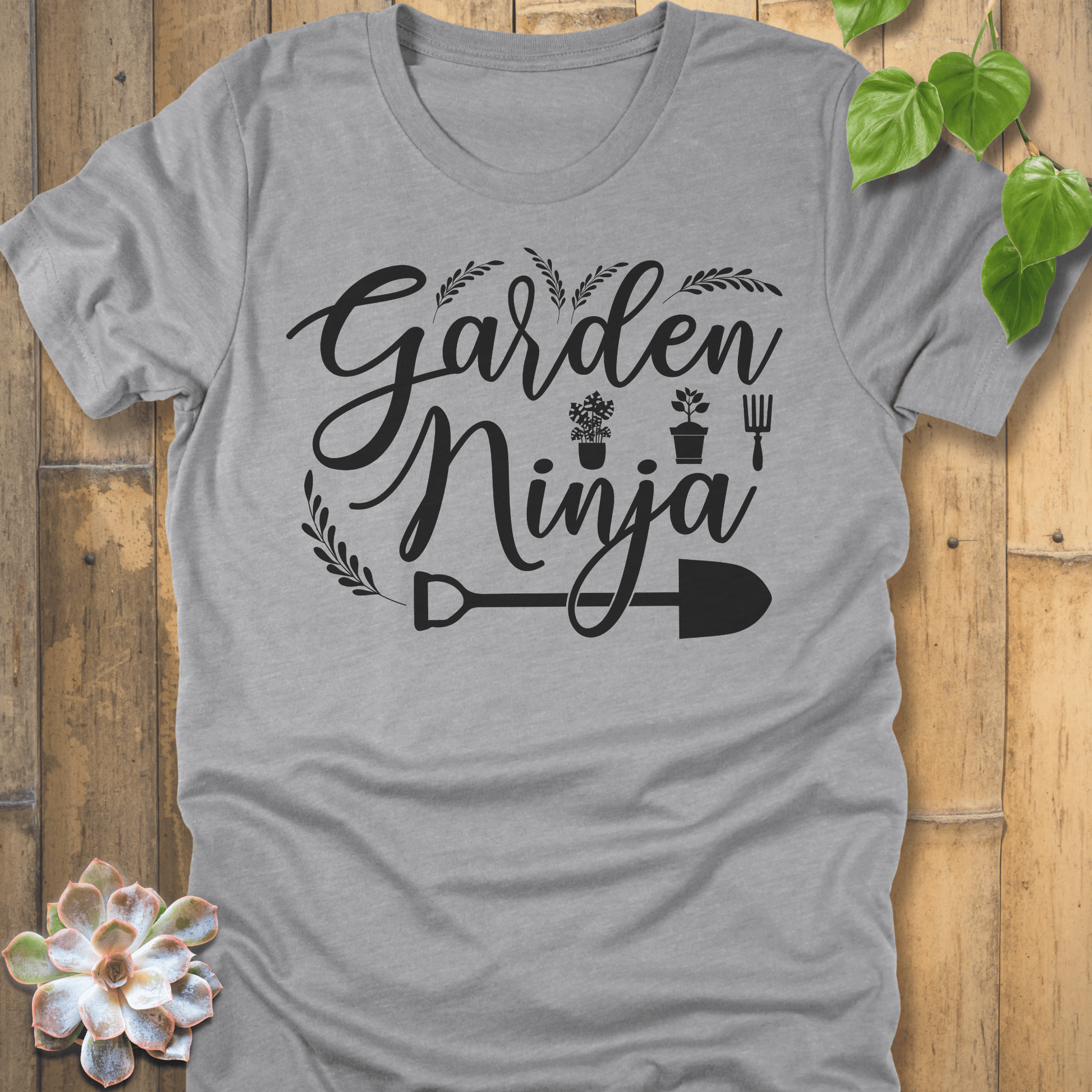 Athletic Heather / S Garden Ninja T-Shirt T-Shirt