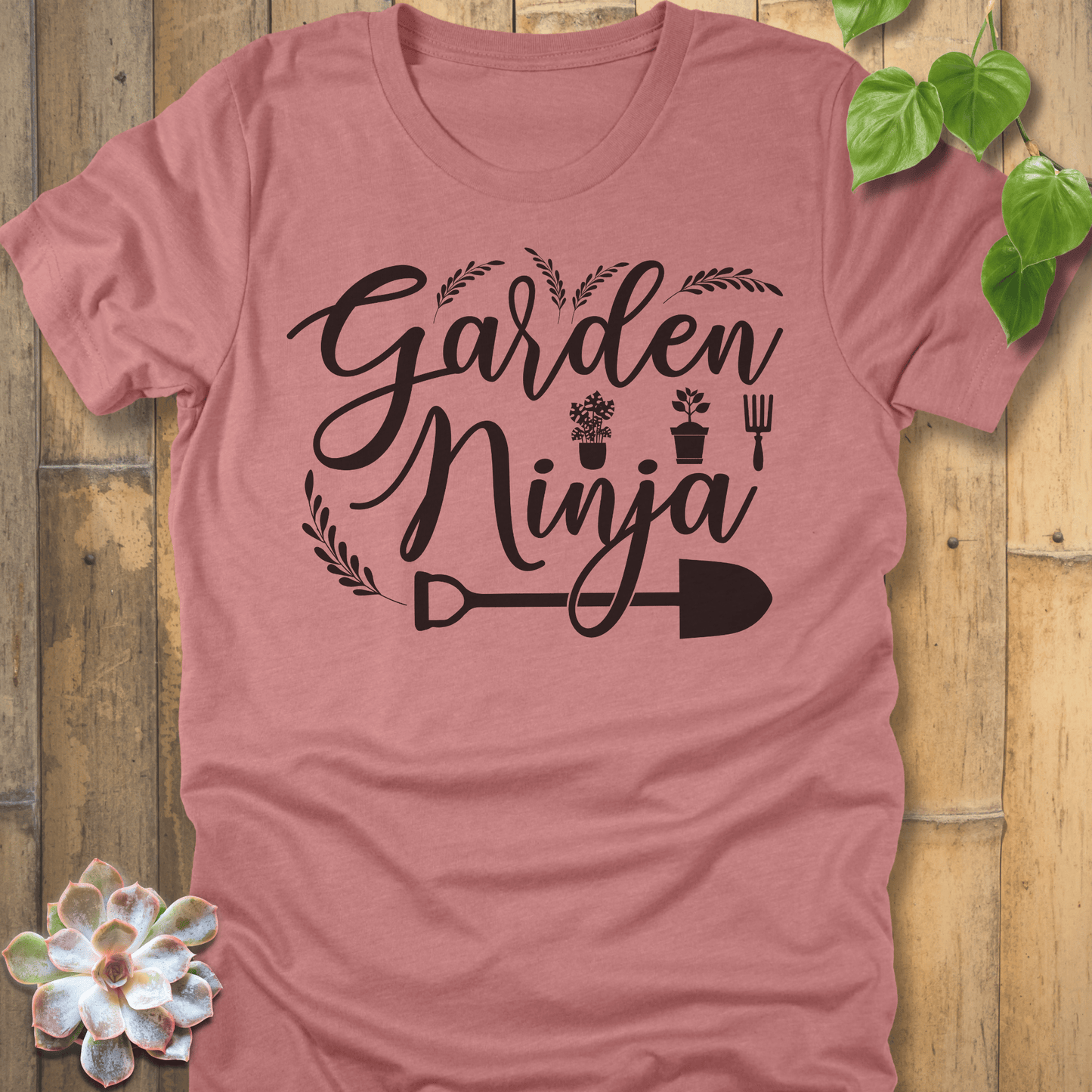 Heather Mauve / S Garden Ninja T-Shirt T-Shirt