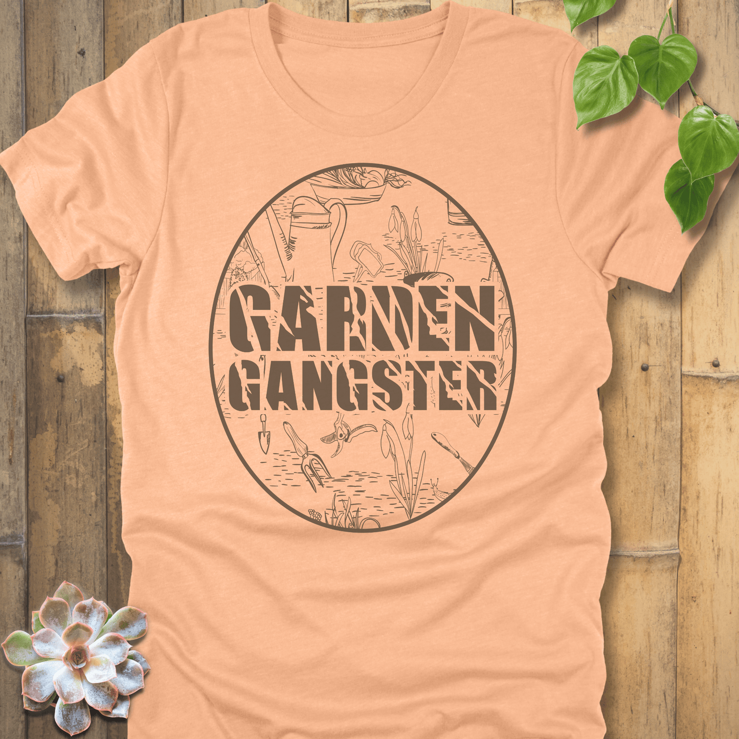 Heather Peach / S Garden T-Shirt T-Shirt