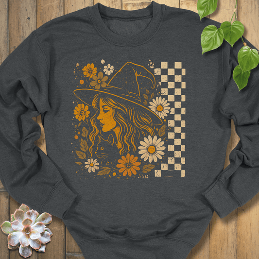 Dark Heather / S Garden Witch Vibes Sweatshirt Sweatshirt