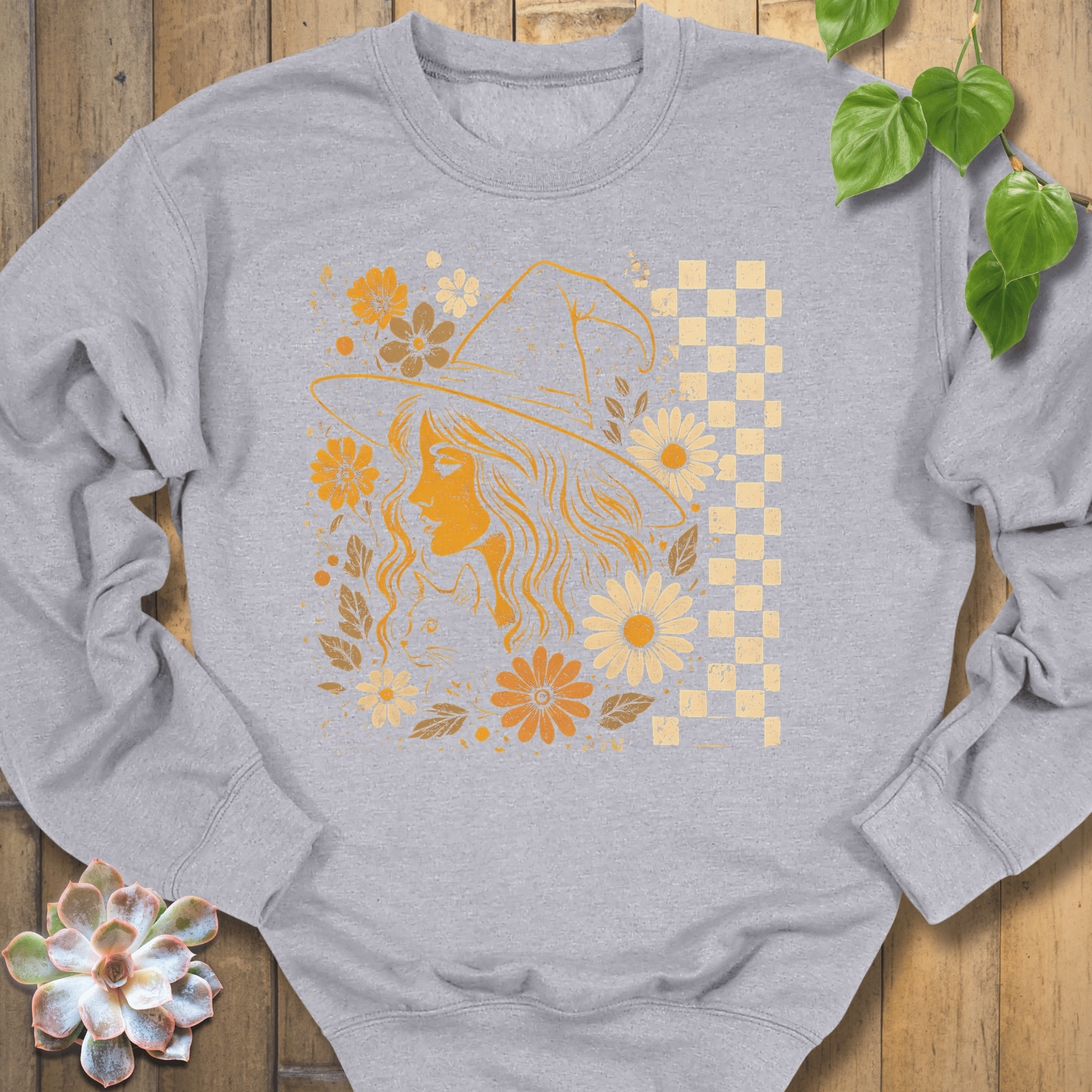 Sport Grey / S Garden Witch Vibes Sweatshirt Sweatshirt