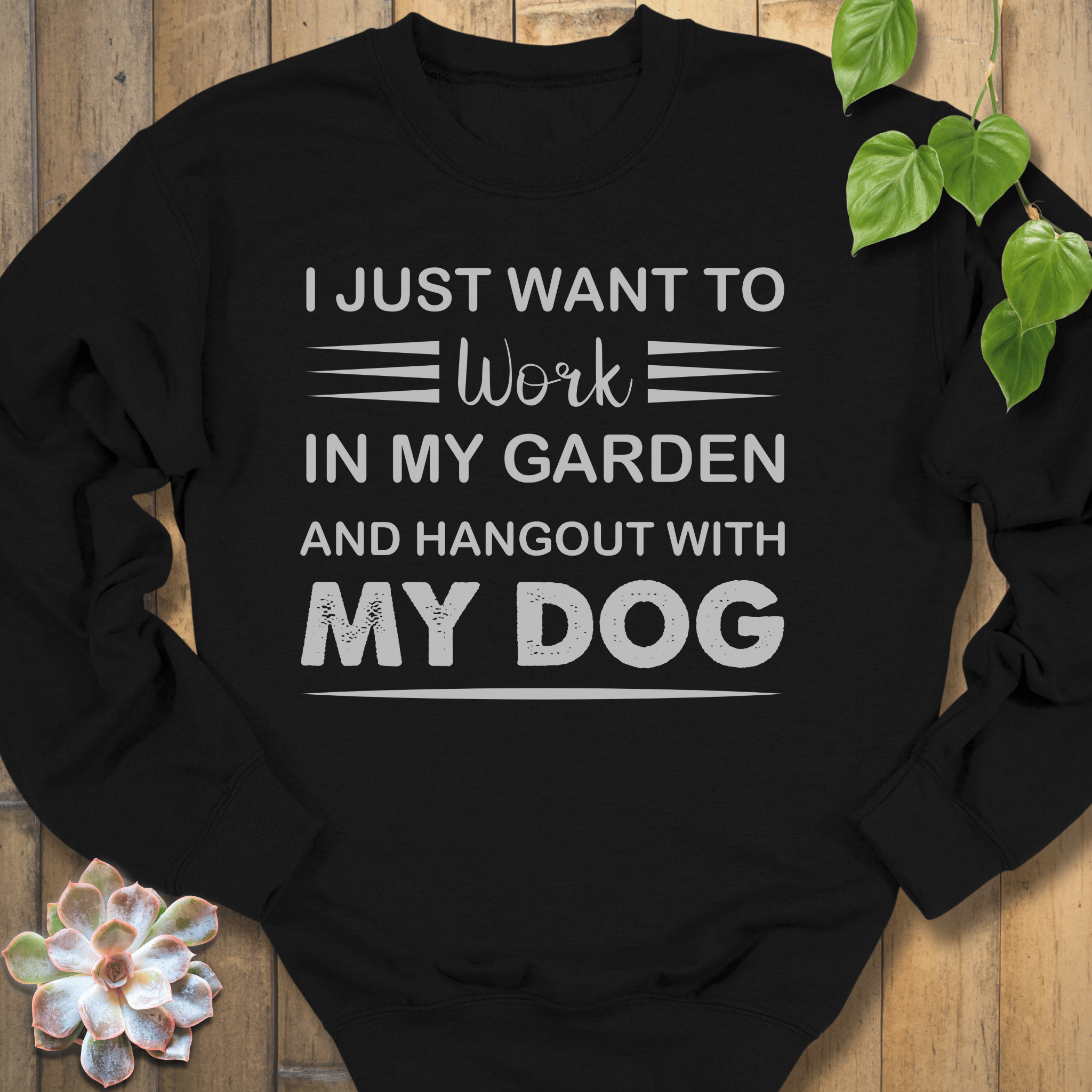 Black / S Gardener And Dog Lover Sweatshirt Sweatshirt